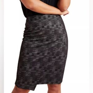 Anthropologie Maeve Bobbie Faux Wrap Lined Pencil Skirt (M)